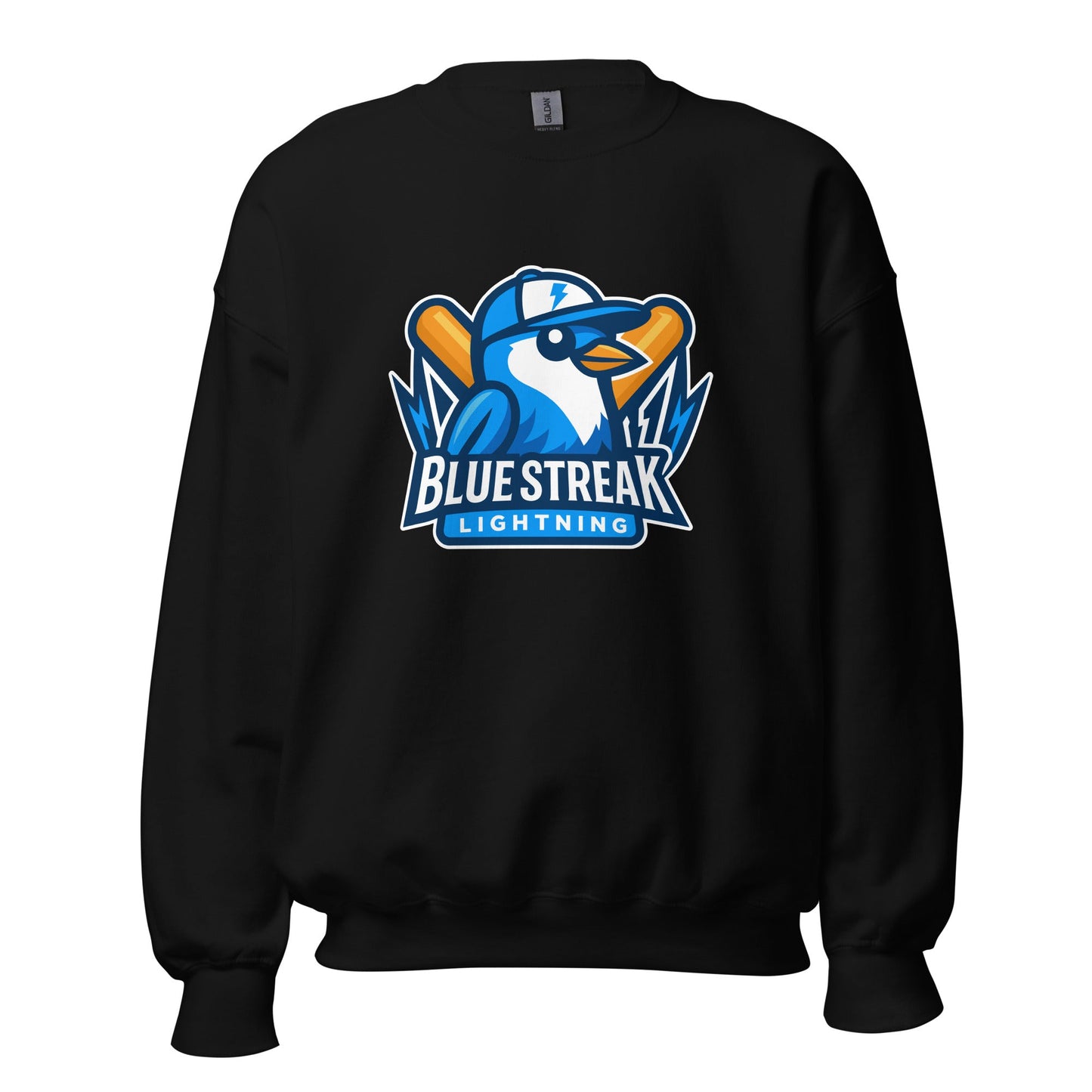 Classic | Sweatshirt | Blue Streak Lightning | Mascot Logo