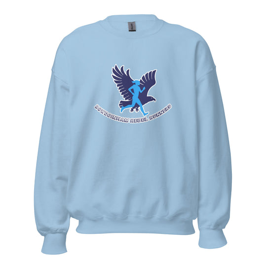 Classic | Sweatshirt | Bowdoinham Rebel Runners | Aerial Runner Emblem Logo