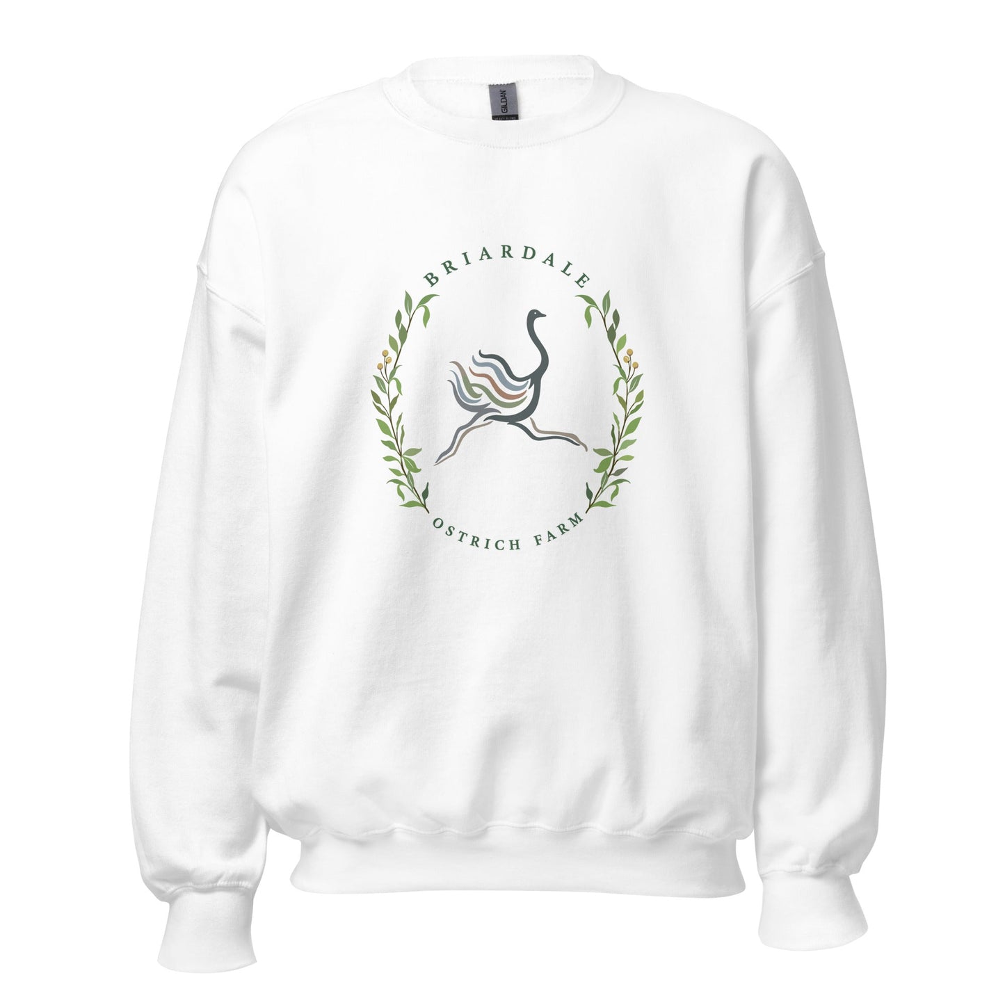 Classic | Sweatshirt | Briardale Ostrich Farm | Crest Logo