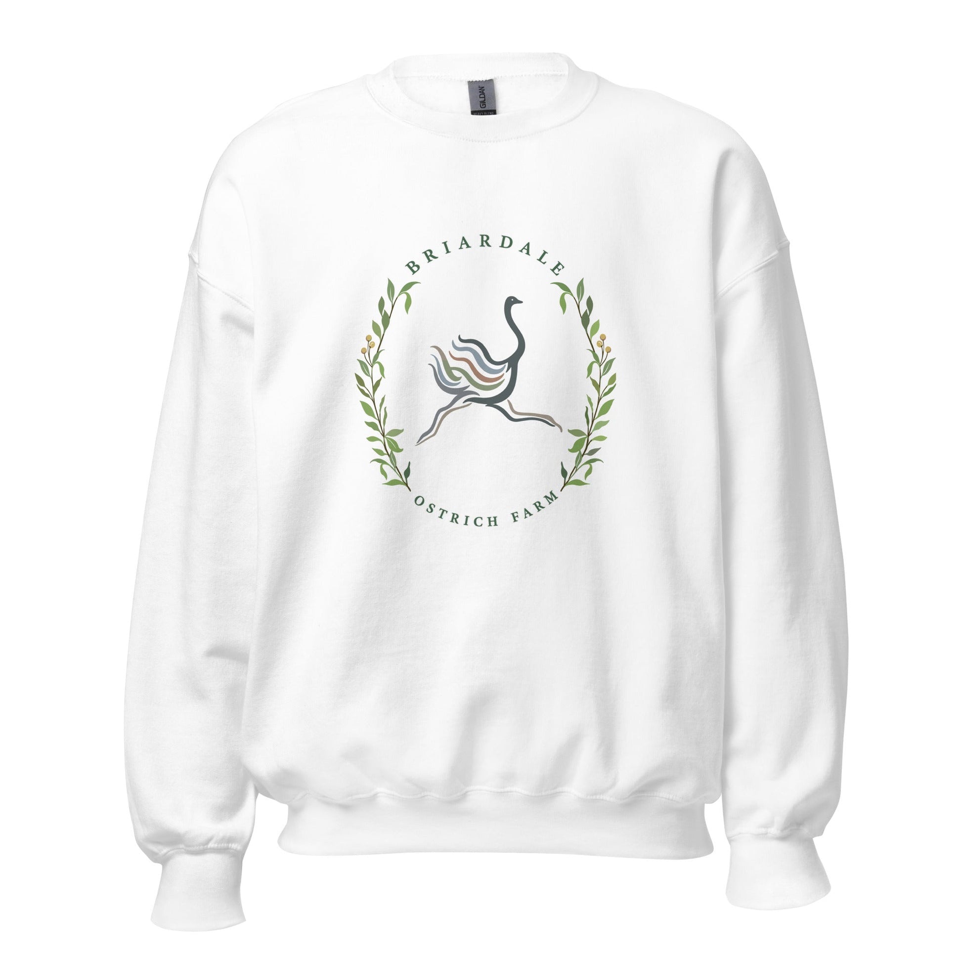 Classic | Sweatshirt | Briardale Ostrich Farm | Crest Logo