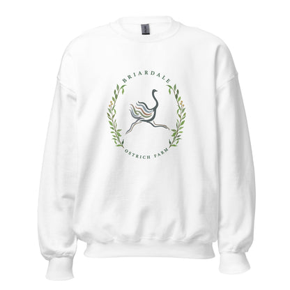 Classic | Sweatshirt | Briardale Ostrich Farm | Crest Logo
