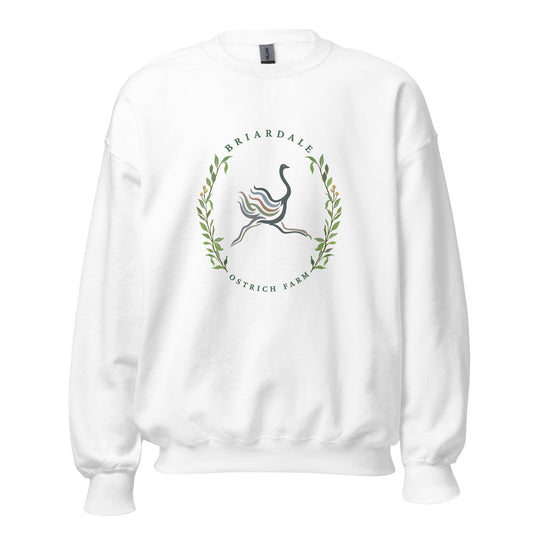 Classic | Sweatshirt | Briardale Ostrich Farm | Crest Logo