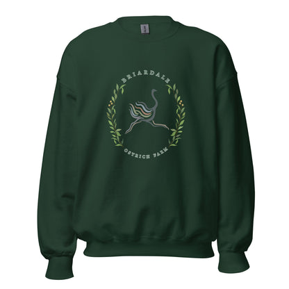 Classic | Sweatshirt | Briardale Ostrich Farm | Crest Logo