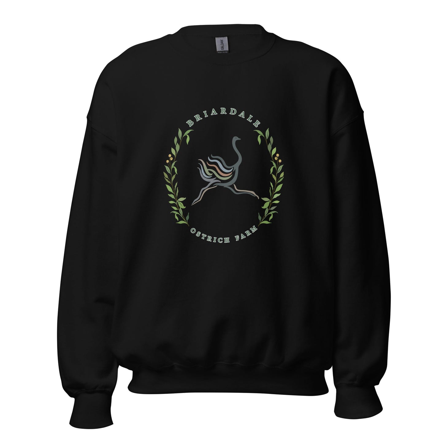 Classic | Sweatshirt | Briardale Ostrich Farm | Crest Logo