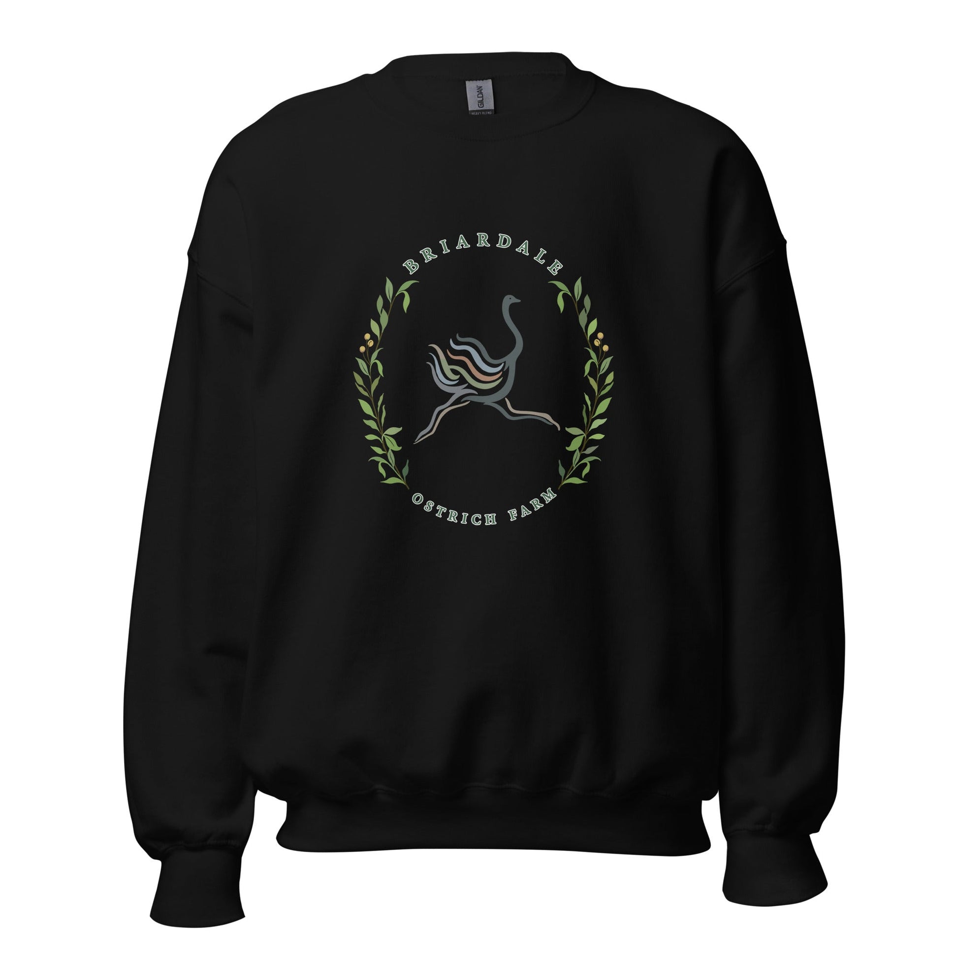 Classic | Sweatshirt | Briardale Ostrich Farm | Crest Logo