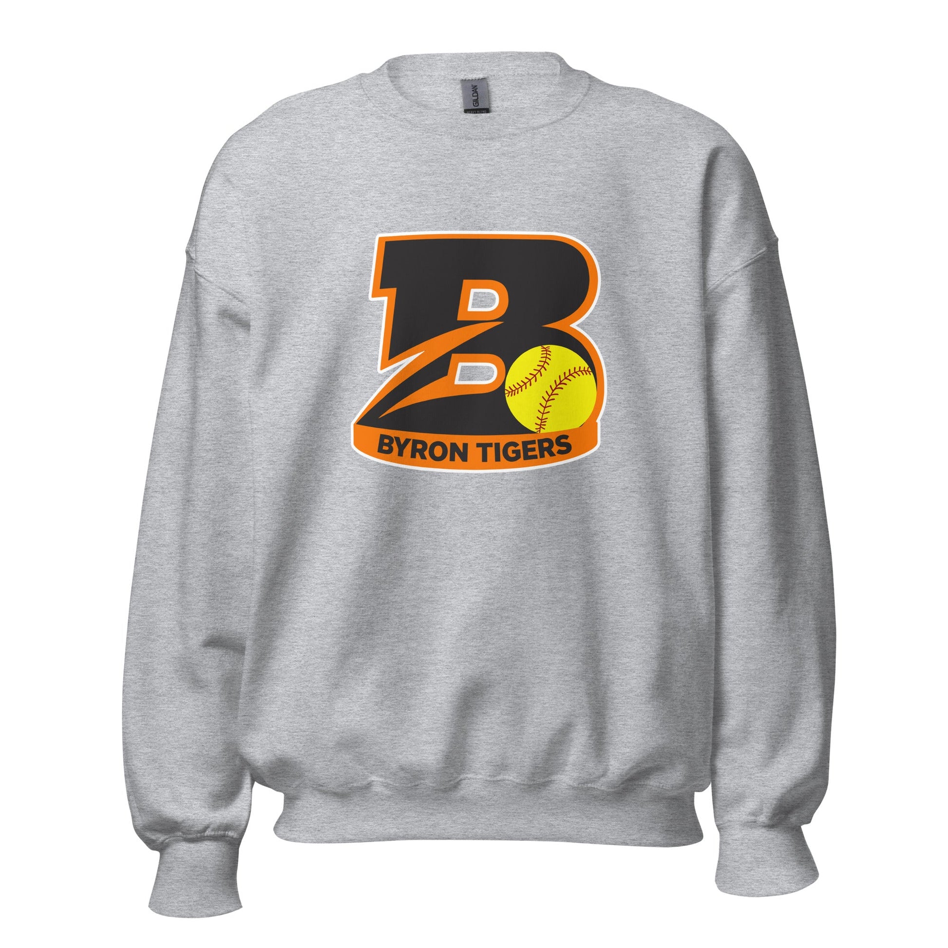 Classic | Sweatshirt | Byron High School Softball | Softball Logo