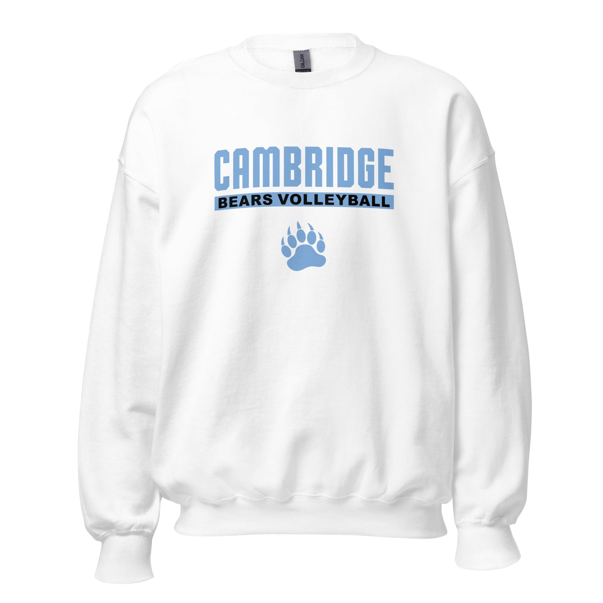 Classic | Sweatshirt | Cambridge Volleyball | Script Paw Logo