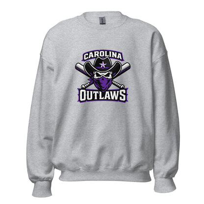 Classic | Sweatshirt | Carolina Outlaws Baseball | Crest Logo