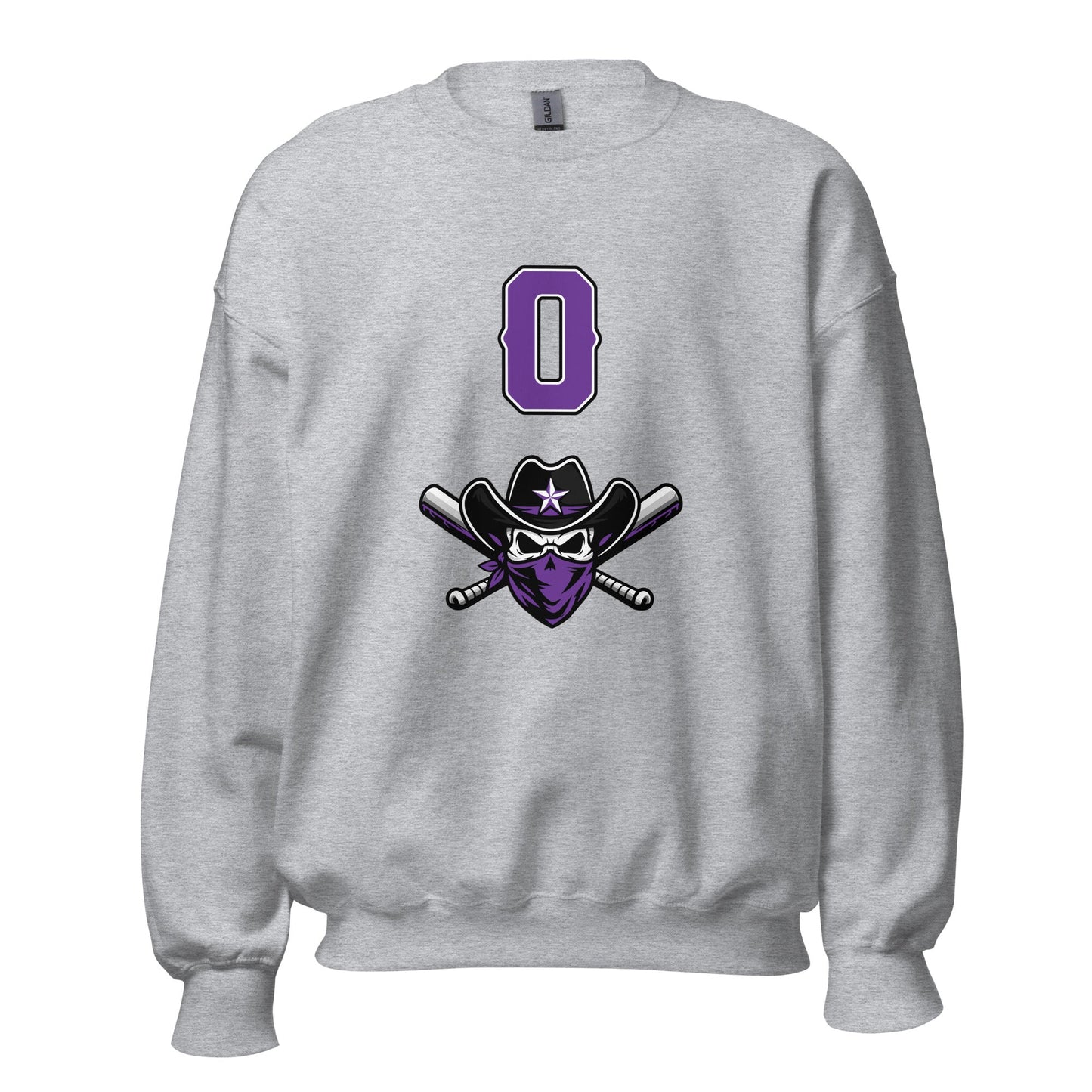 Classic | Sweatshirt | Carolina Outlaws Baseball | Purple Renegades Logo