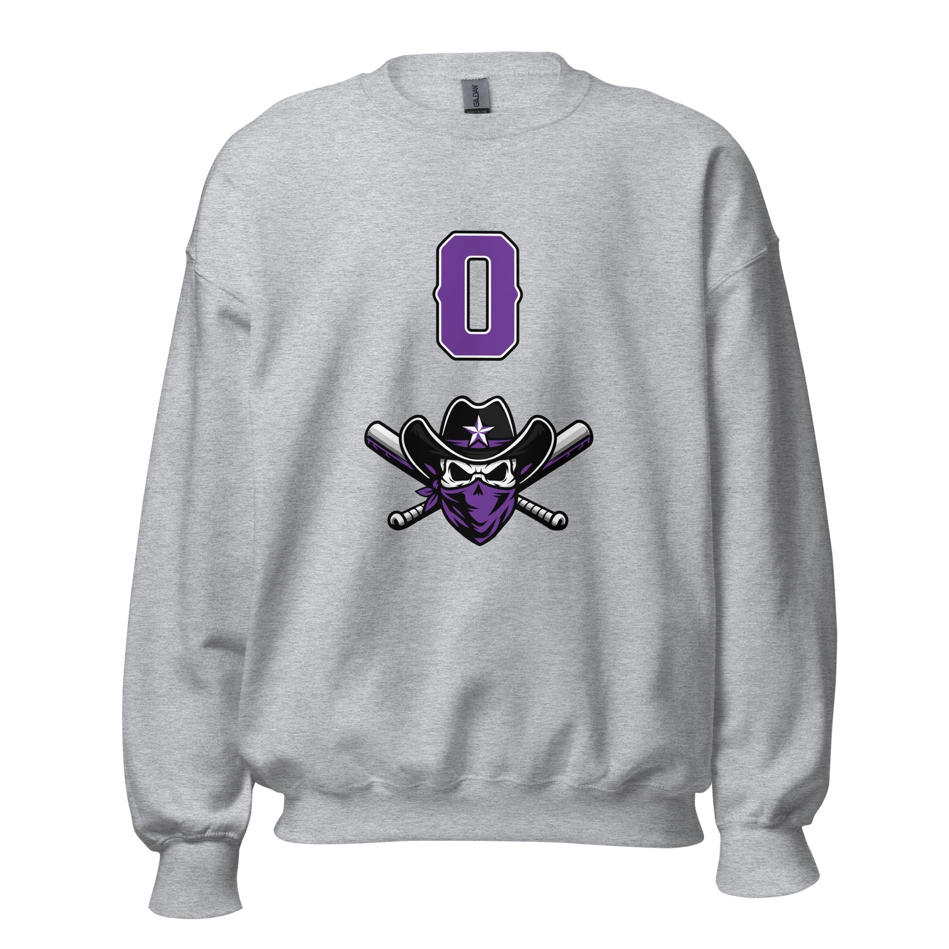 Classic | Sweatshirt | Carolina Outlaws Baseball | Purple Renegades Logo
