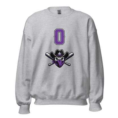 Classic | Sweatshirt | Carolina Outlaws Baseball | Purple Renegades Logo