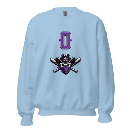 Classic | Sweatshirt | Carolina Outlaws Baseball | Purple Renegades Logo