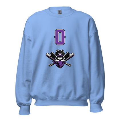 Classic | Sweatshirt | Carolina Outlaws Baseball | Purple Renegades Logo