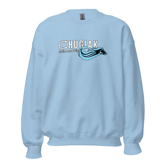 Classic | Sweatshirt | Chugiak Mustang Swim & Dive | Emblem Logo