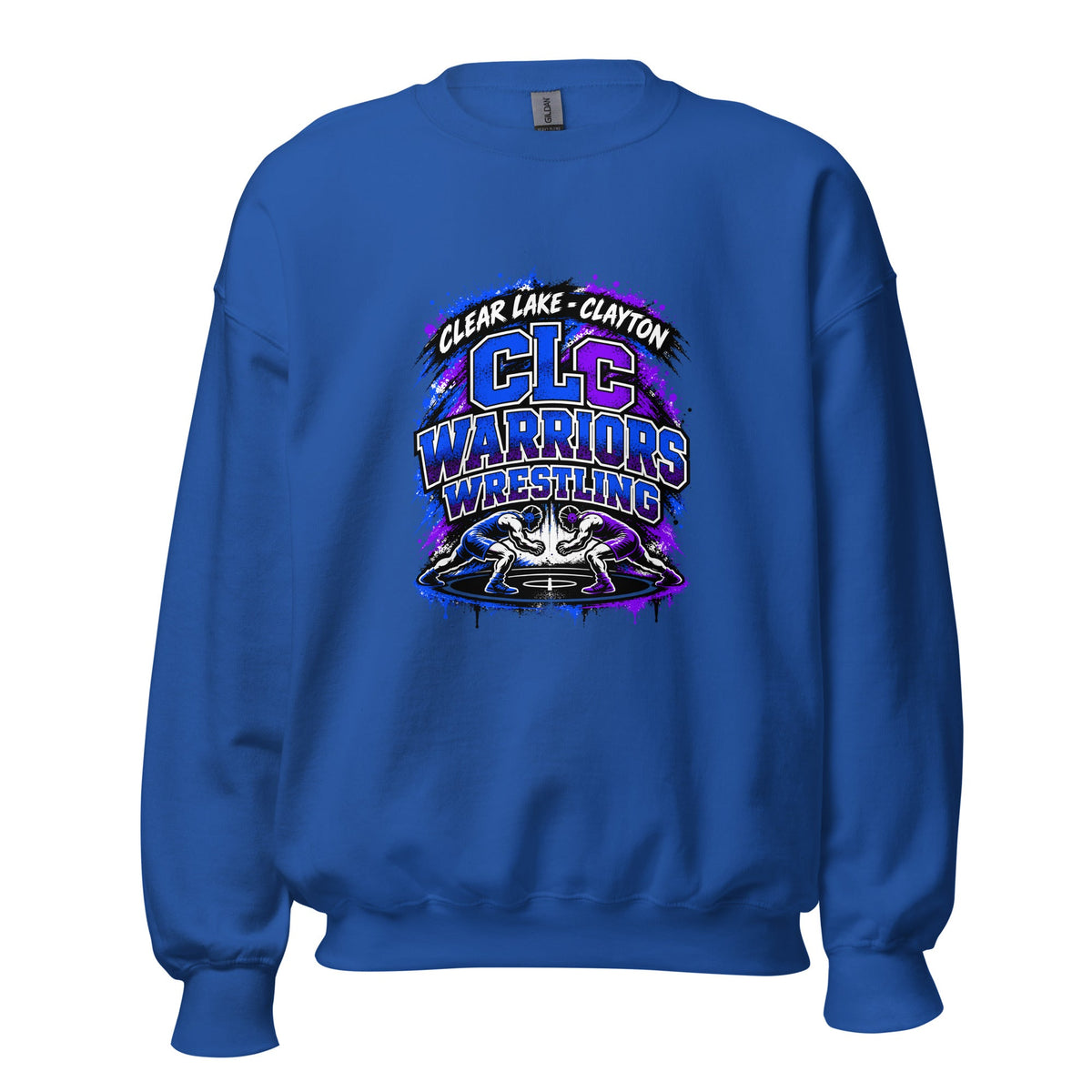 Classic | Sweatshirt | Clear Lake - Clayton Wrestling | Apex Logo