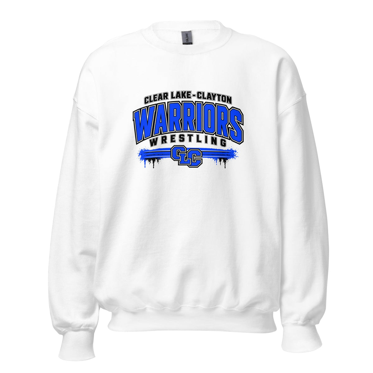 Classic | Sweatshirt | Clear Lake - Clayton Wrestling | Warrior Crest Logo