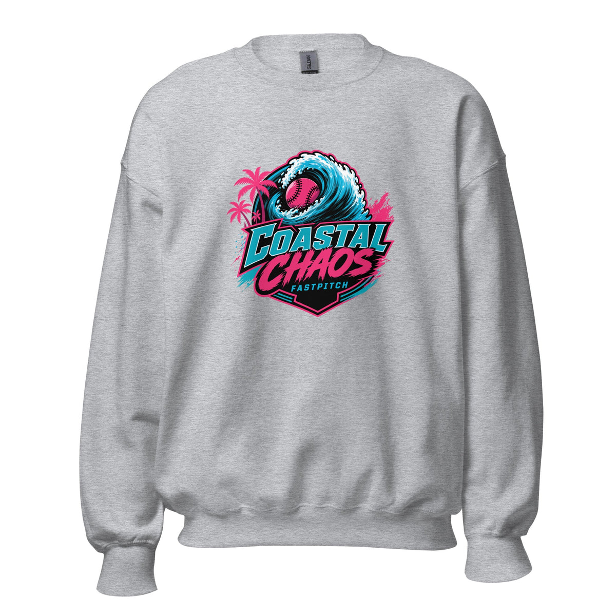 Classic | Sweatshirt | Coastal Chaos Fastpitch | Emblem Logo