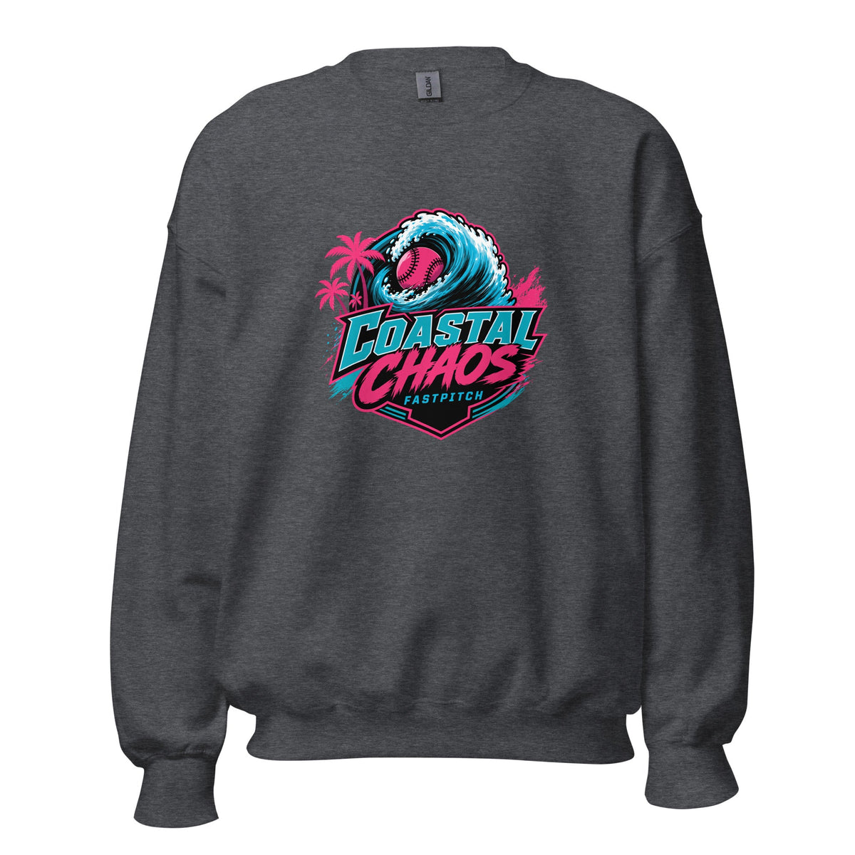 Classic | Sweatshirt | Coastal Chaos Fastpitch | Emblem Logo