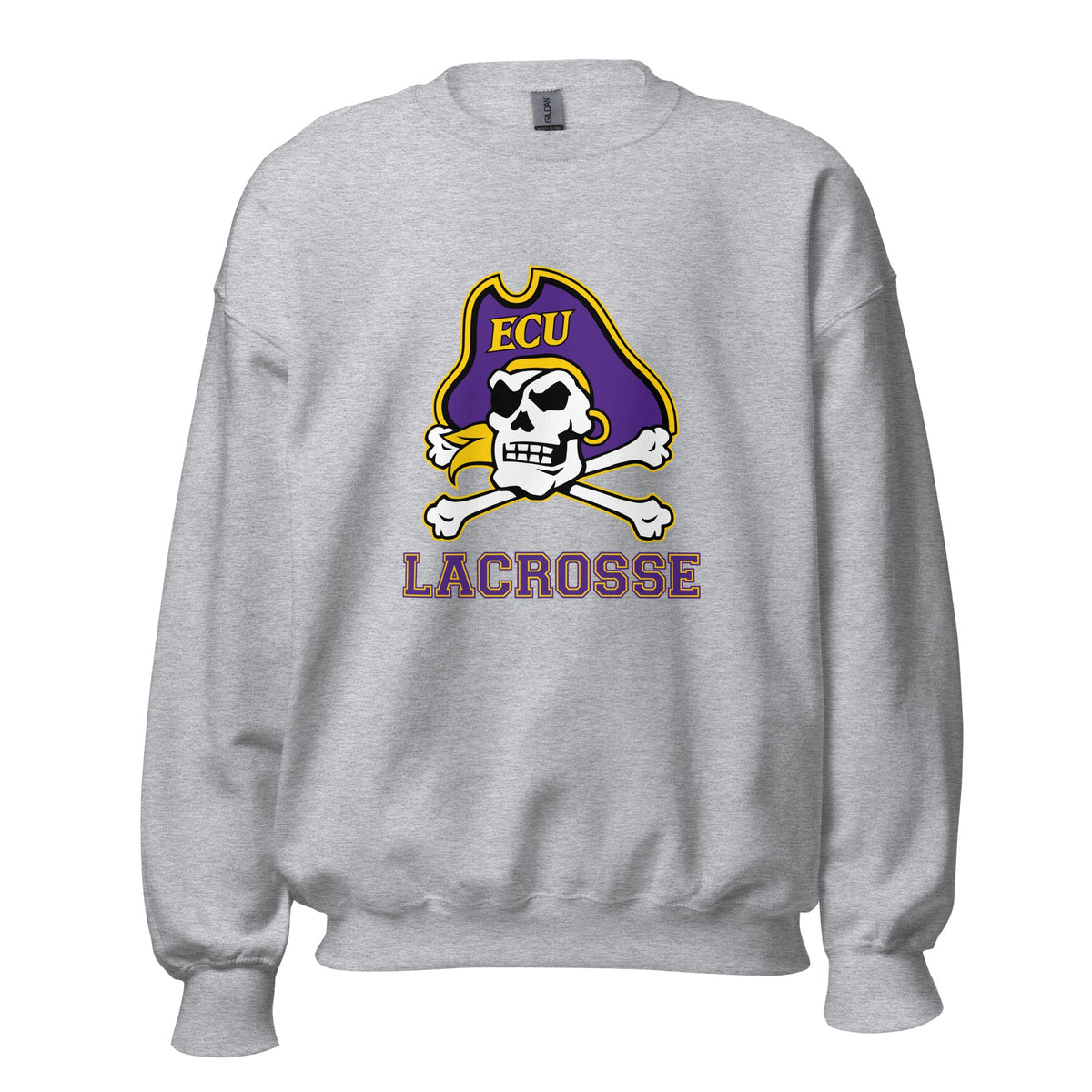 Classic | Sweatshirt | ECU Club Womens Lacrosse | Ironclad Corsairs Logo