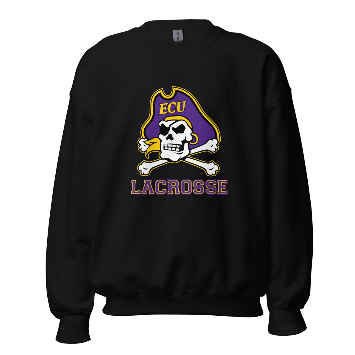 Classic | Sweatshirt | ECU Club Womens Lacrosse | Ironclad Corsairs Logo