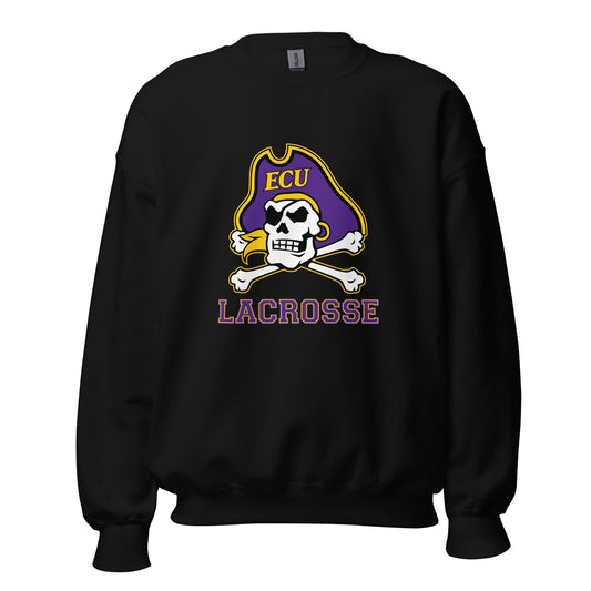Classic | Sweatshirt | ECU Club Womens Lacrosse | Ironclad Corsairs Logo