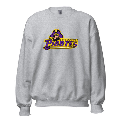 Classic | Sweatshirt | ECU Club Womens Lacrosse | Pirate Emblem Logo