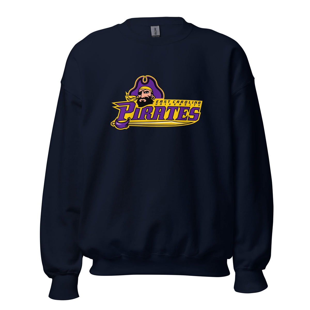 Classic | Sweatshirt | ECU Club Womens Lacrosse | Pirate Emblem Logo