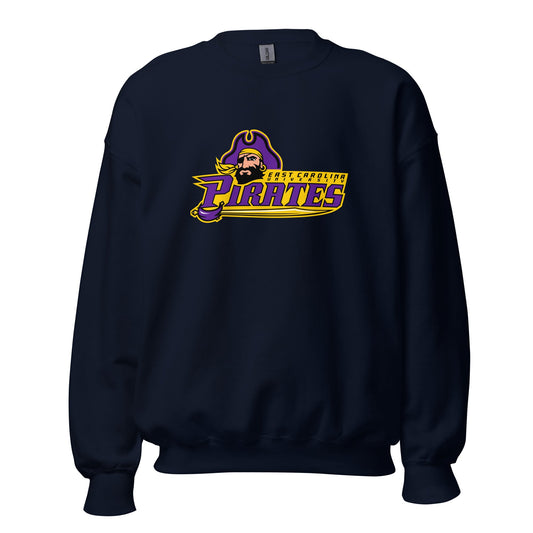 Classic | Sweatshirt | ECU Club Womens Lacrosse | Pirate Emblem Logo