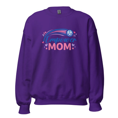 Classic | Sweatshirt | Empower Volleyball Club | Mom Crest Logo