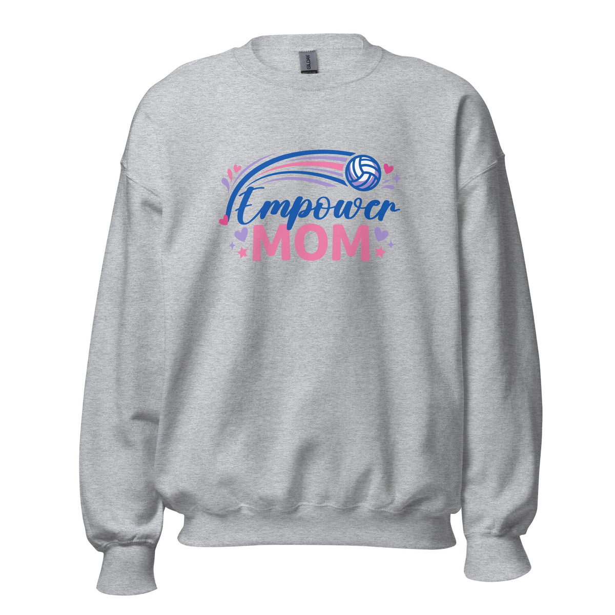 Classic | Sweatshirt | Empower Volleyball Club | Mom Crest Logo