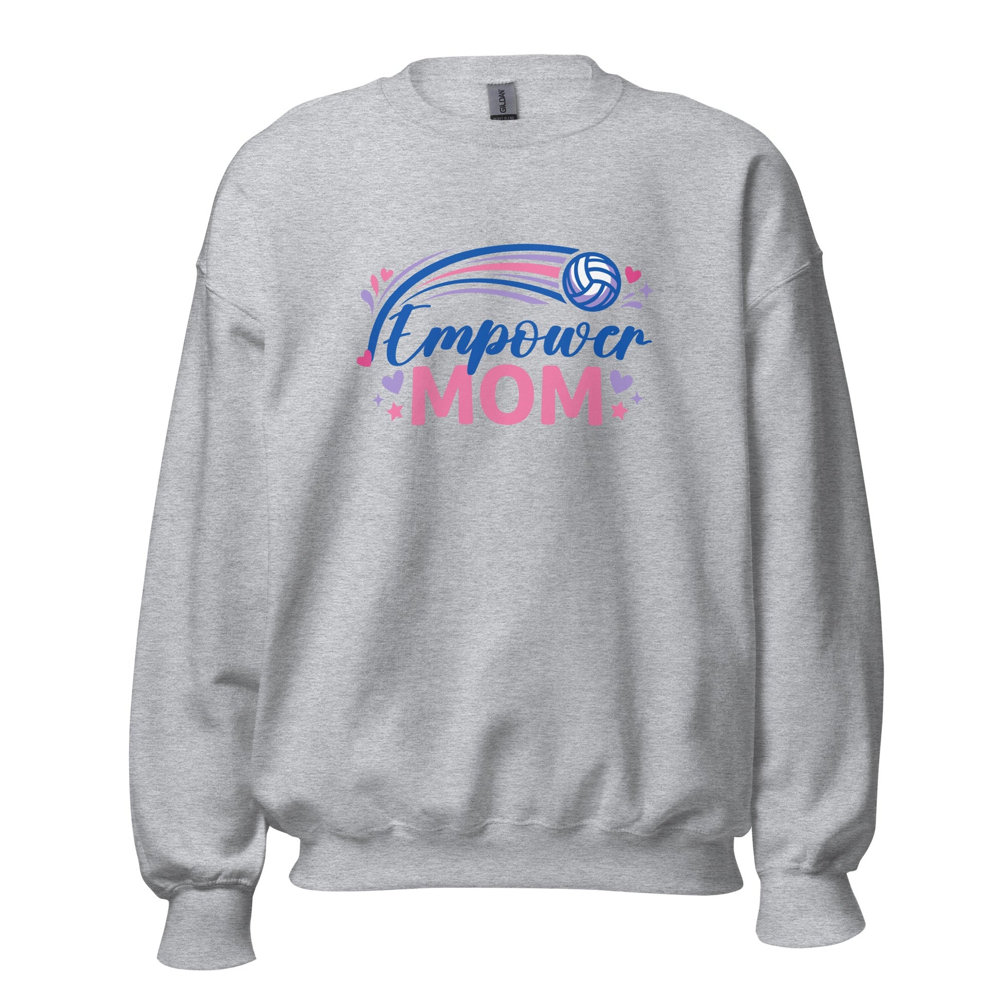 Classic | Sweatshirt | Empower Volleyball Club | Mom Crest Logo