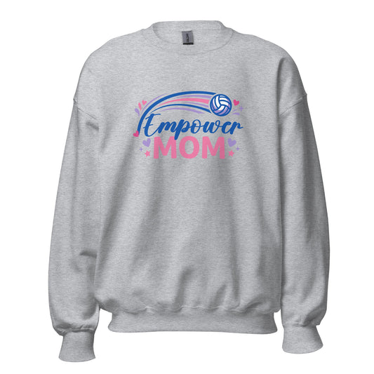 Classic | Sweatshirt | Empower Volleyball Club | Mom Crest Logo