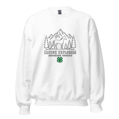 Classic | Sweatshirt | Equine Explorers | Dutchess Crest Trailblazers Logo