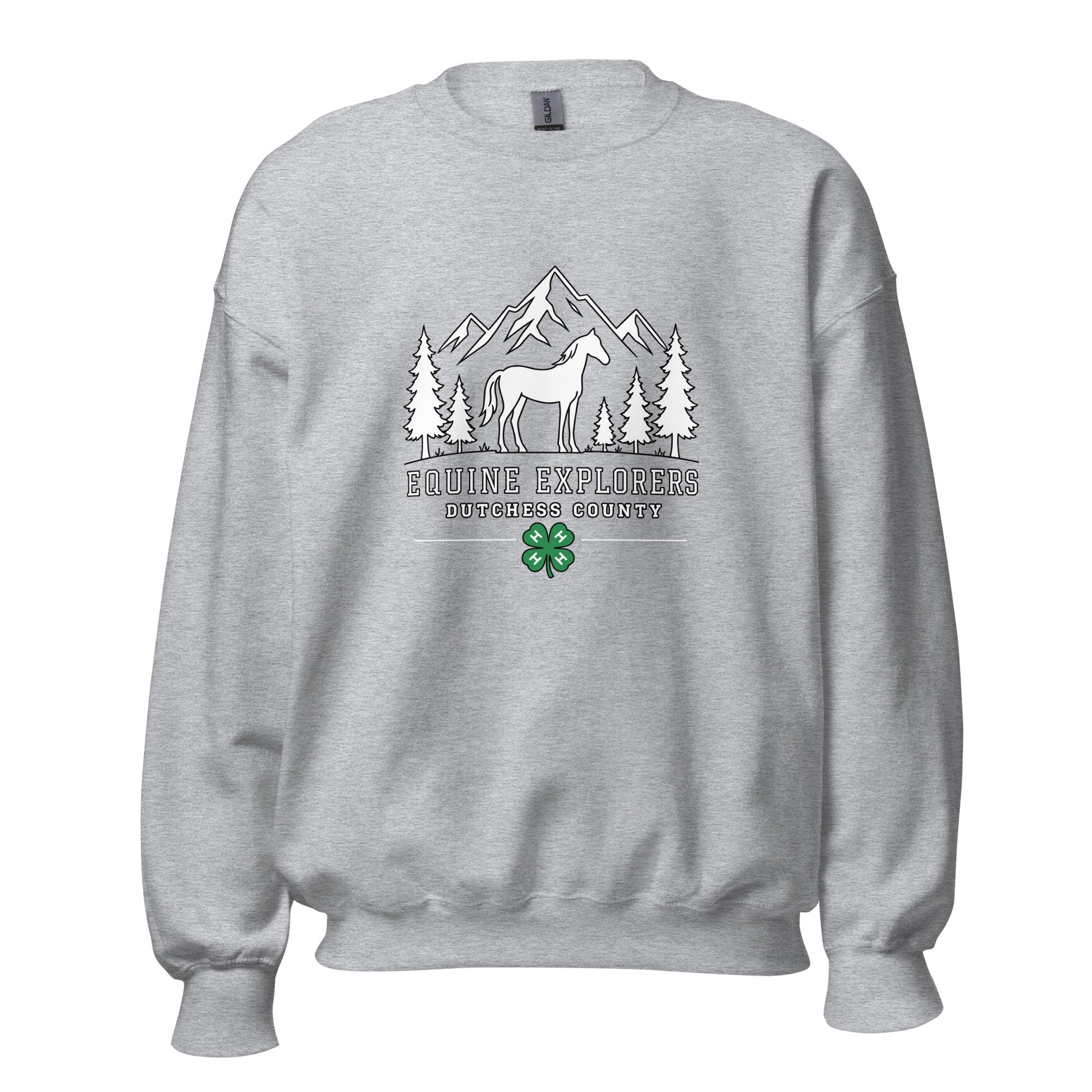 Classic | Sweatshirt | Equine Explorers | Dutchess Crest Trailblazers Logo