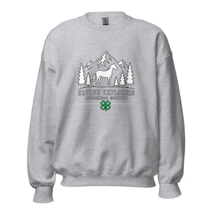Classic | Sweatshirt | Equine Explorers | Dutchess Crest Trailblazers Logo
