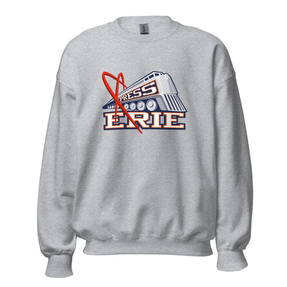 Classic | Sweatshirt | Erie Express Football | Locomotive Logo