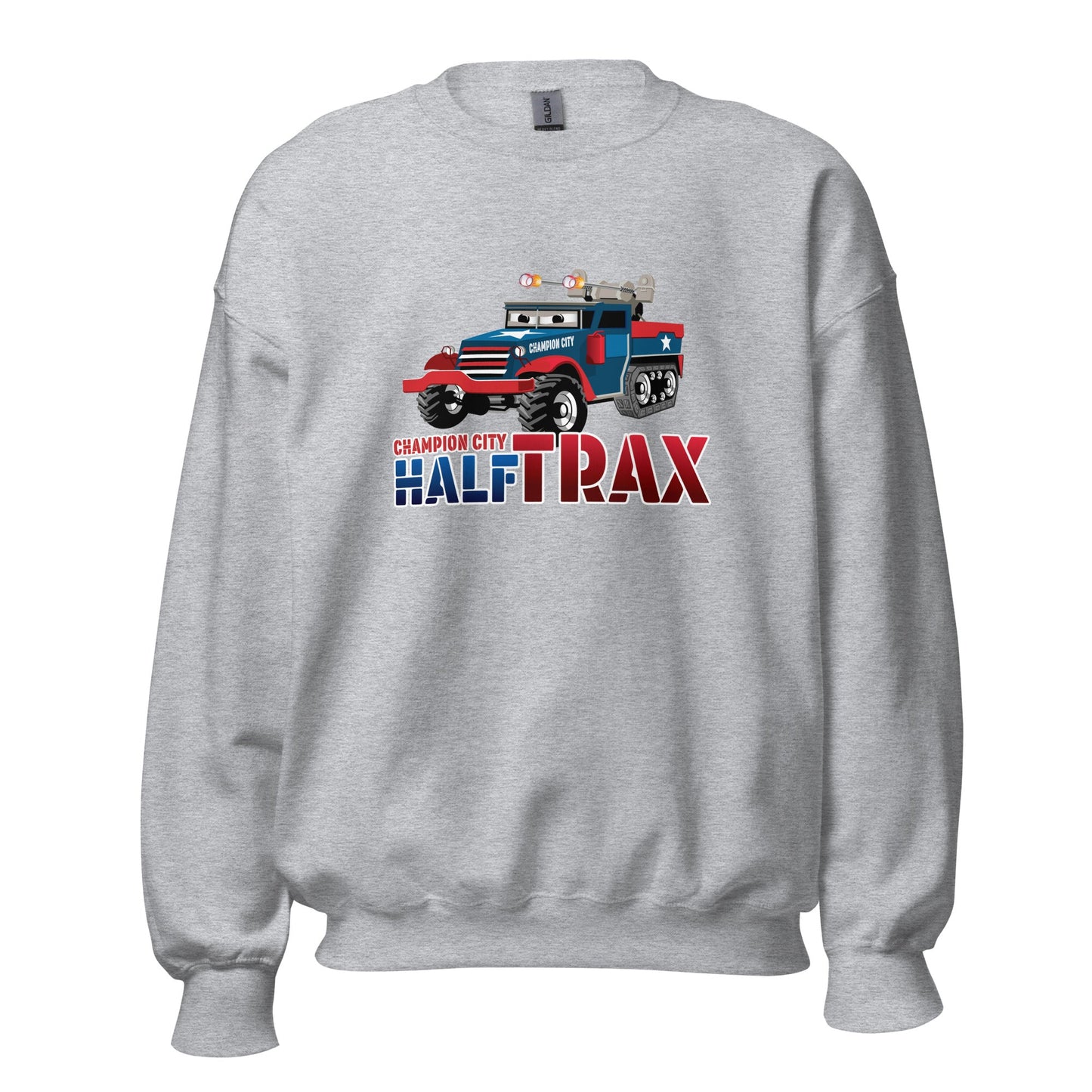 Classic | Sweatshirt | Half Trax Baseball | Mascot Logo