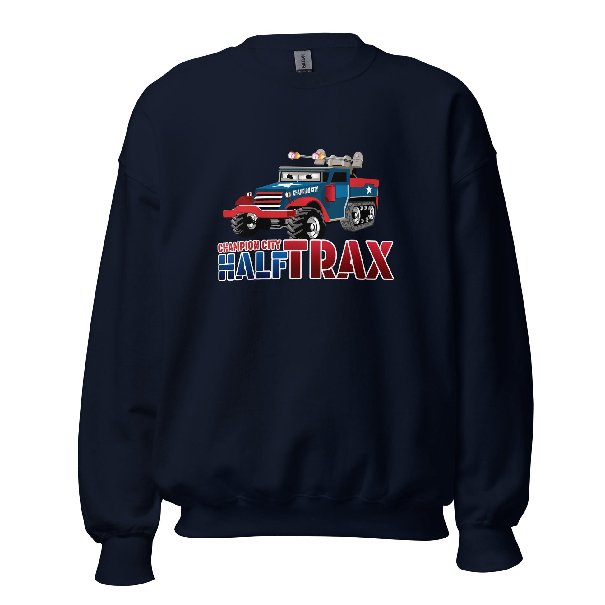 Classic | Sweatshirt | Half Trax Baseball | Mascot Logo