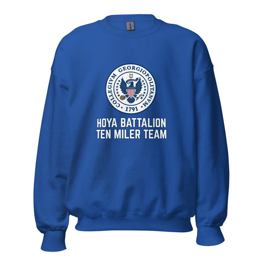 Classic | Sweatshirt | Hoya battalion Ten Miler | Badge Logo
