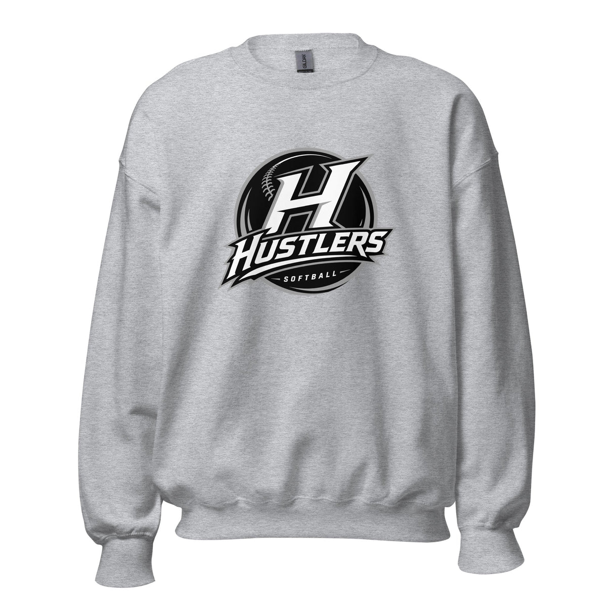Classic | Sweatshirt | Hustlers Softball | Crest Logo