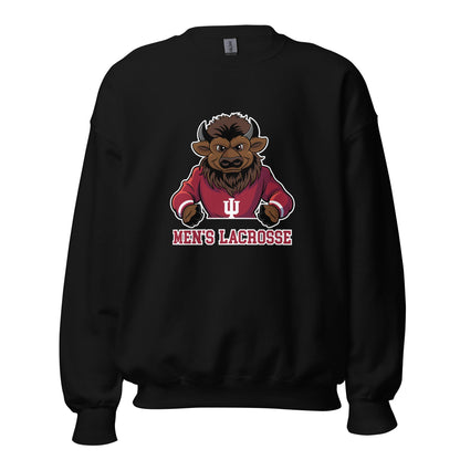 Classic | Sweatshirt | Indiana University Lacrosse | Mascot Logo