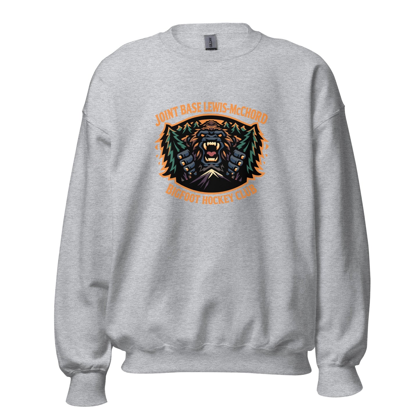 Classic | Sweatshirt | JBLM Bigfoot Hockey Team | Mascot Logo