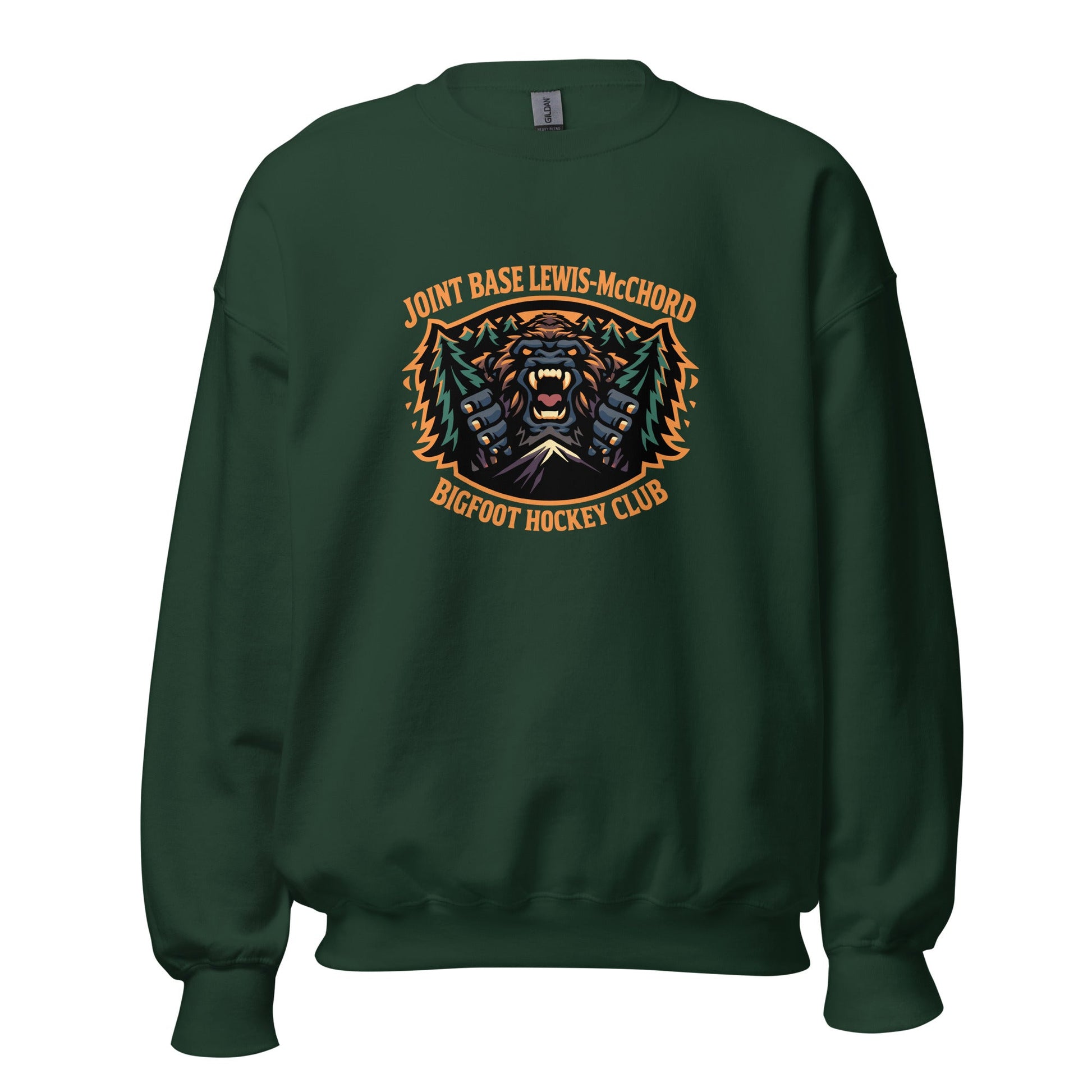 Classic | Sweatshirt | JBLM Bigfoot Hockey Team | Mascot Logo