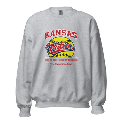 Classic | Sweatshirt | Kansas Valor Fan Gear | The Standard Logo