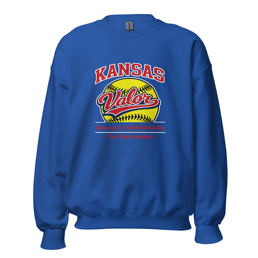 Classic | Sweatshirt | Kansas Valor Fan Gear | The Standard Logo