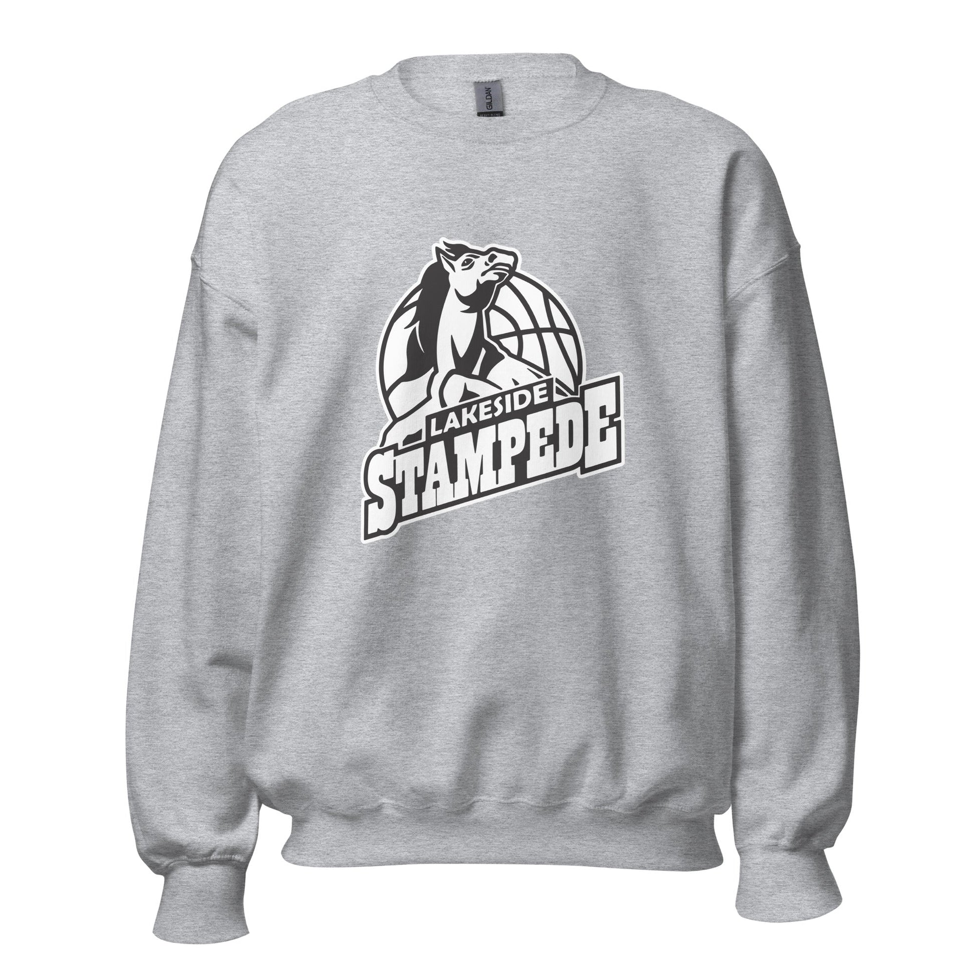 Classic | Sweatshirt | Lakeside Stampede | Basketball Mascot Logo