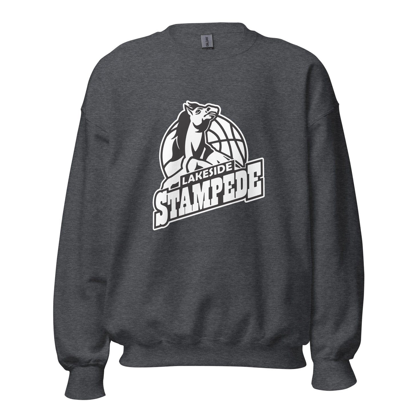 Classic | Sweatshirt | Lakeside Stampede | Basketball Mascot Logo