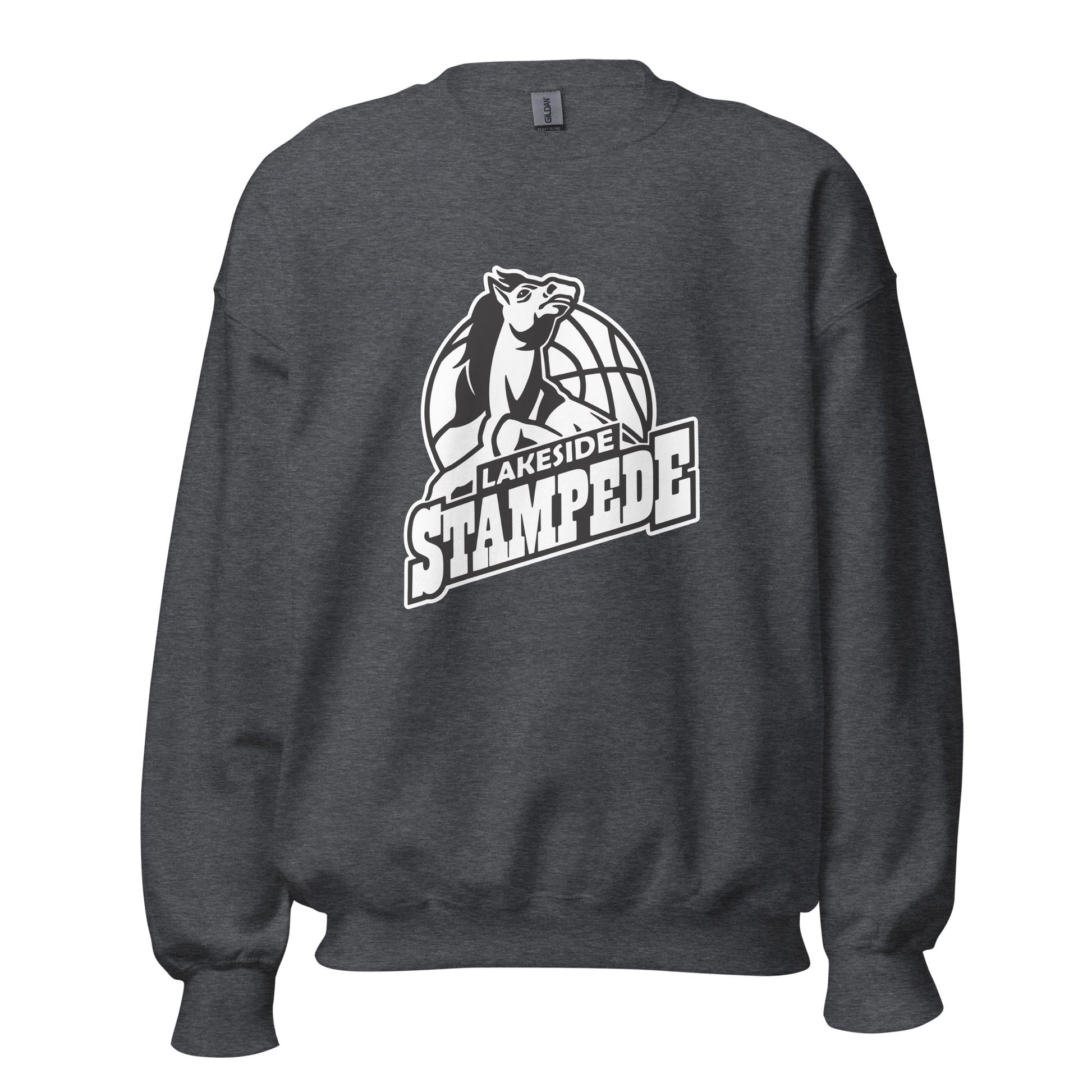 Classic | Sweatshirt | Lakeside Stampede | Basketball Mascot Logo