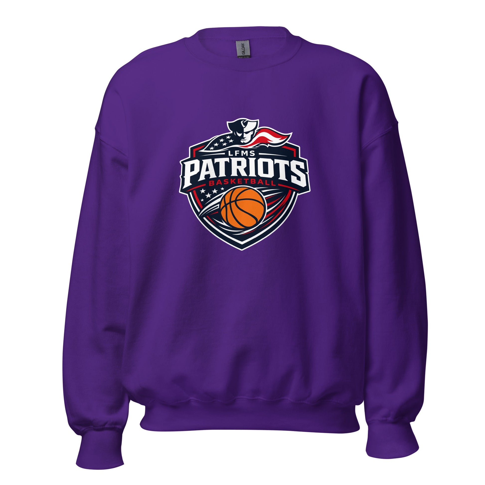 Classic | Sweatshirt | LFMS Athletics | Patriots Basketball Logo