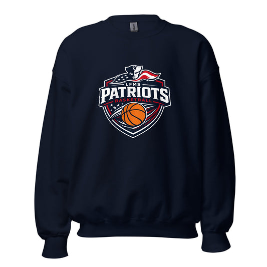 Classic | Sweatshirt | LFMS Athletics | Patriots Basketball Logo